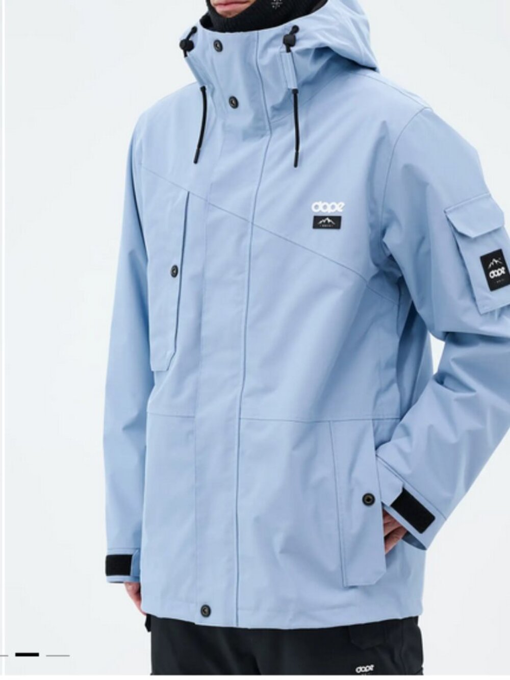 DOPE Adept Men’s Ski Jacket – Light Blue – Size XS (Cleaned/Laundered)